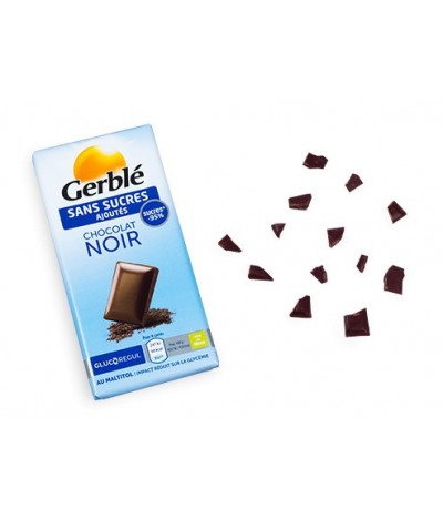 Tablette de chocolat noir Gerblé