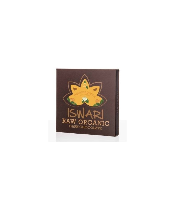 Tablette de chocolat cru Orange & Quinoa – BIO – 75g