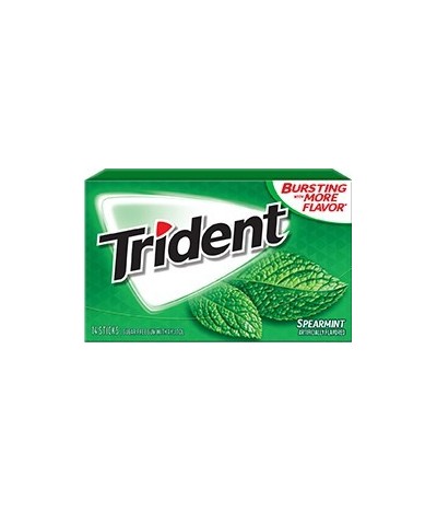 Chewing gum trident sans sucres Menthe
