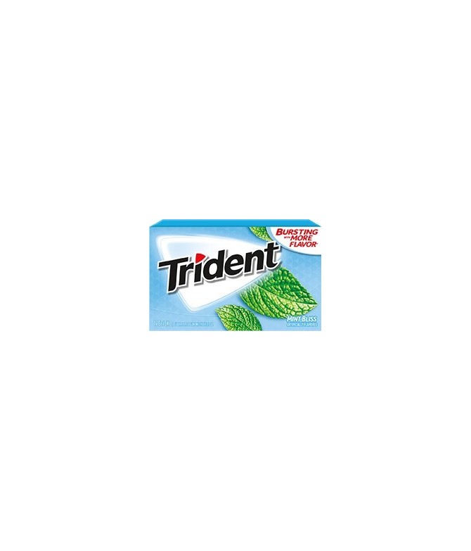 Chewing gum 0 sucres Trident menthe glaciale