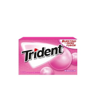 Chewing gum 0 sucres Trident Bubblegum